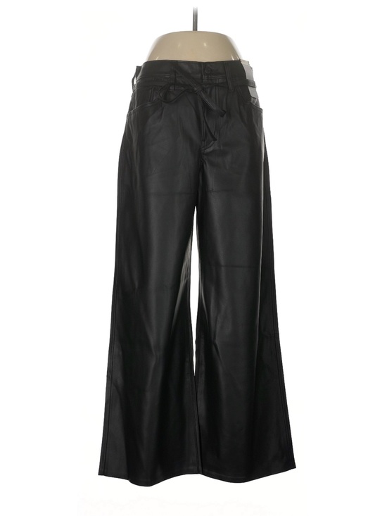 Levi's Pants - NWT Levi’s Premium Faux Leather Lace Up Wide Leg Pants Black 28